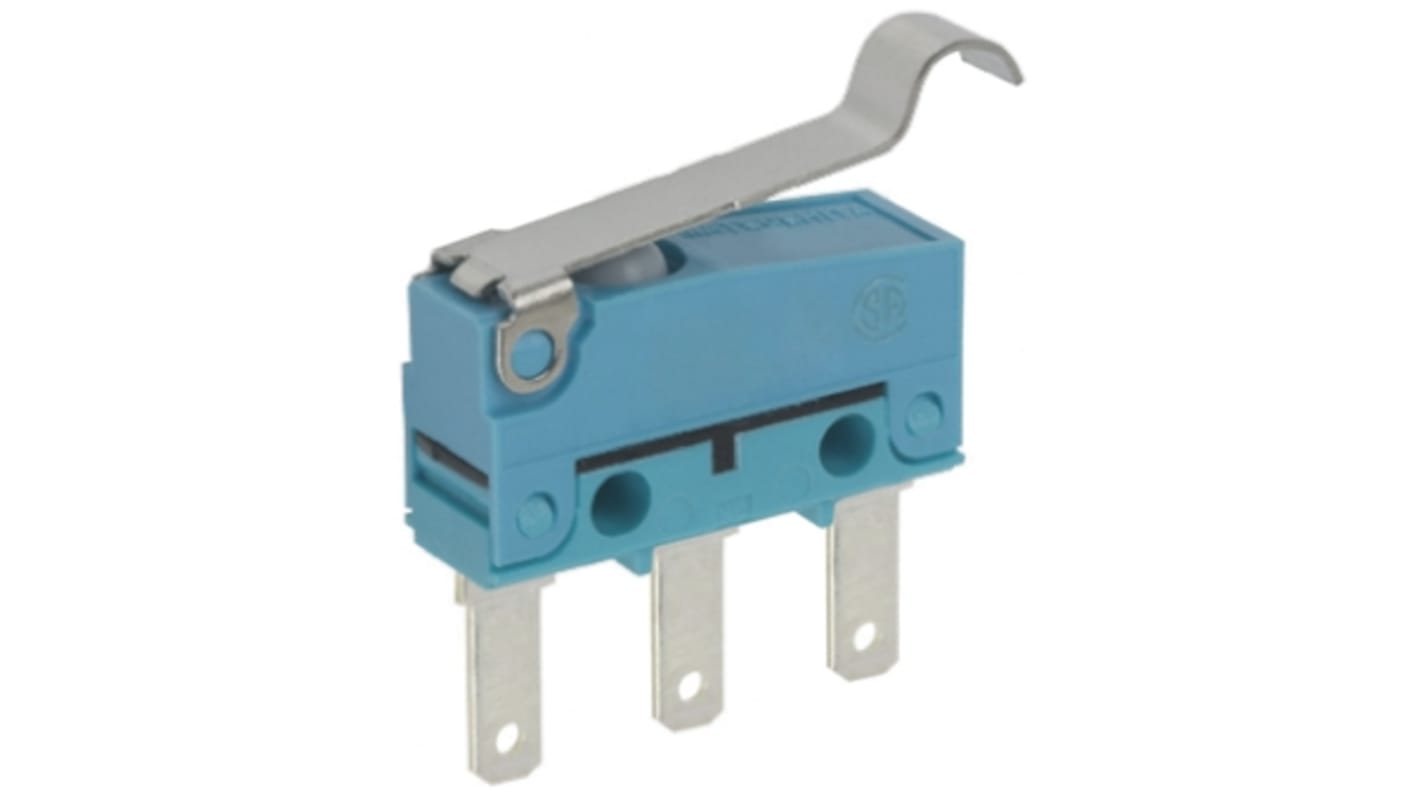 Microinterruptor, Palanca de Rodillo Simulado SP-CO 2 A a 30 V dc