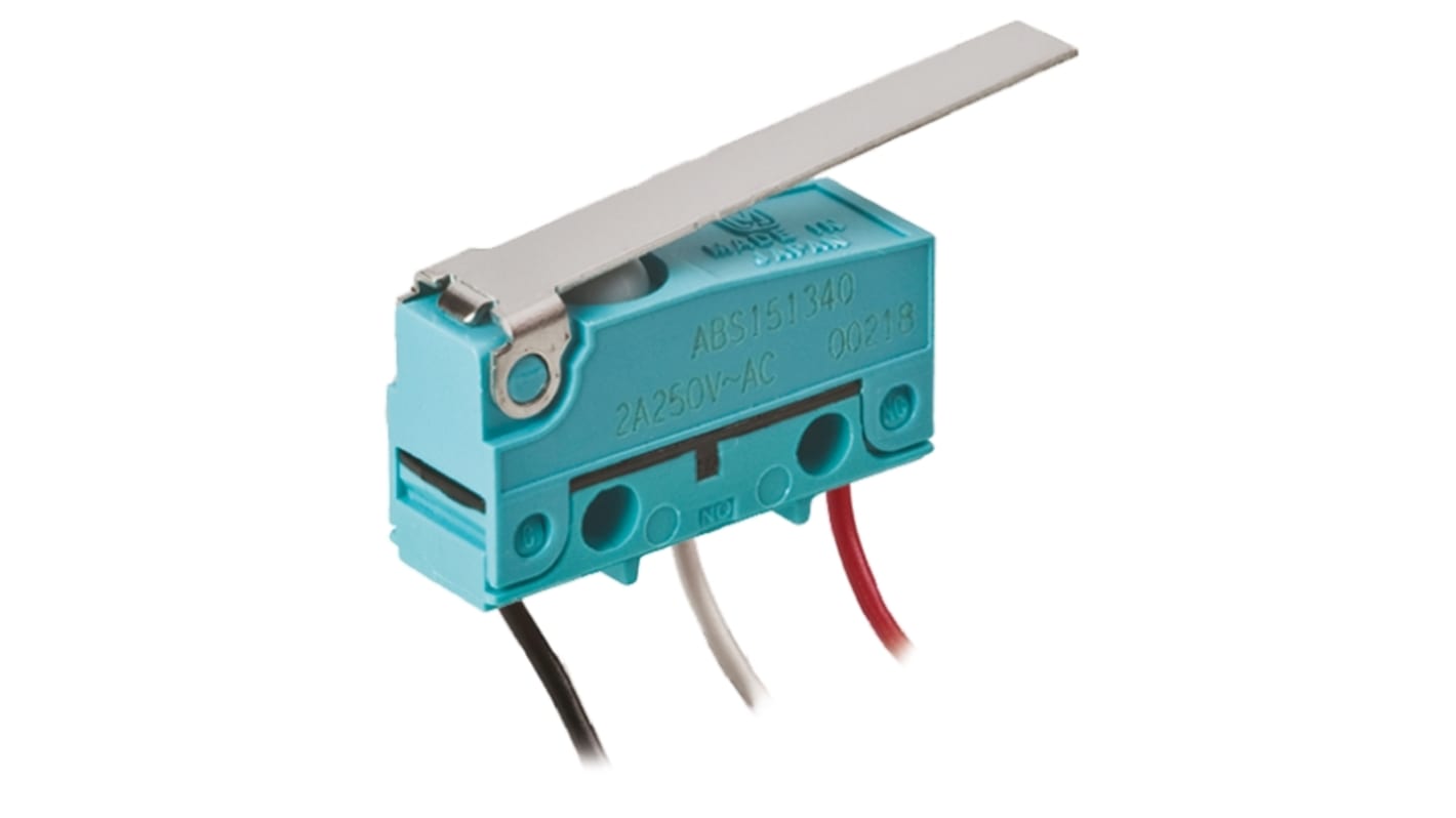 Microinterruptor, Palanca Articulada Larga SP-CO 2 A a 30 V dc