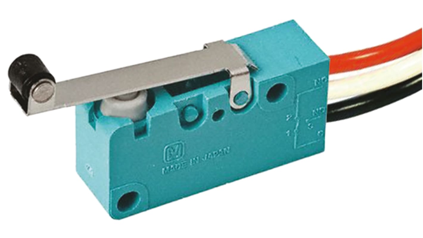 Microinterruptor, Palanca de Rodillo SP-CO 5 A a 250 V ac