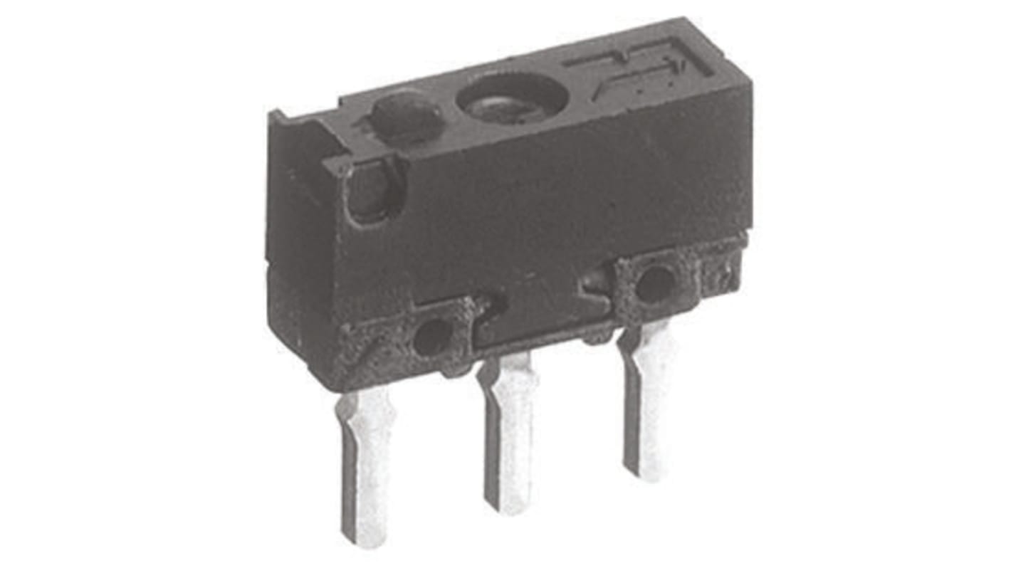 Mikrospínač SP-CO, typ ovladače: Kolíkový plunžr 500 mA při 30 V DC