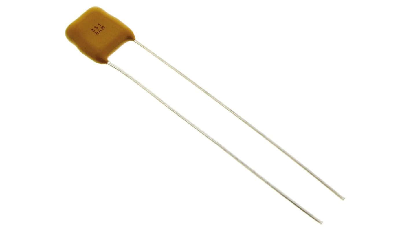 KYOCERA AVX 1μF Multilayer Ceramic Capacitor MLCC, 100V dc V, ±10% , Through Hole