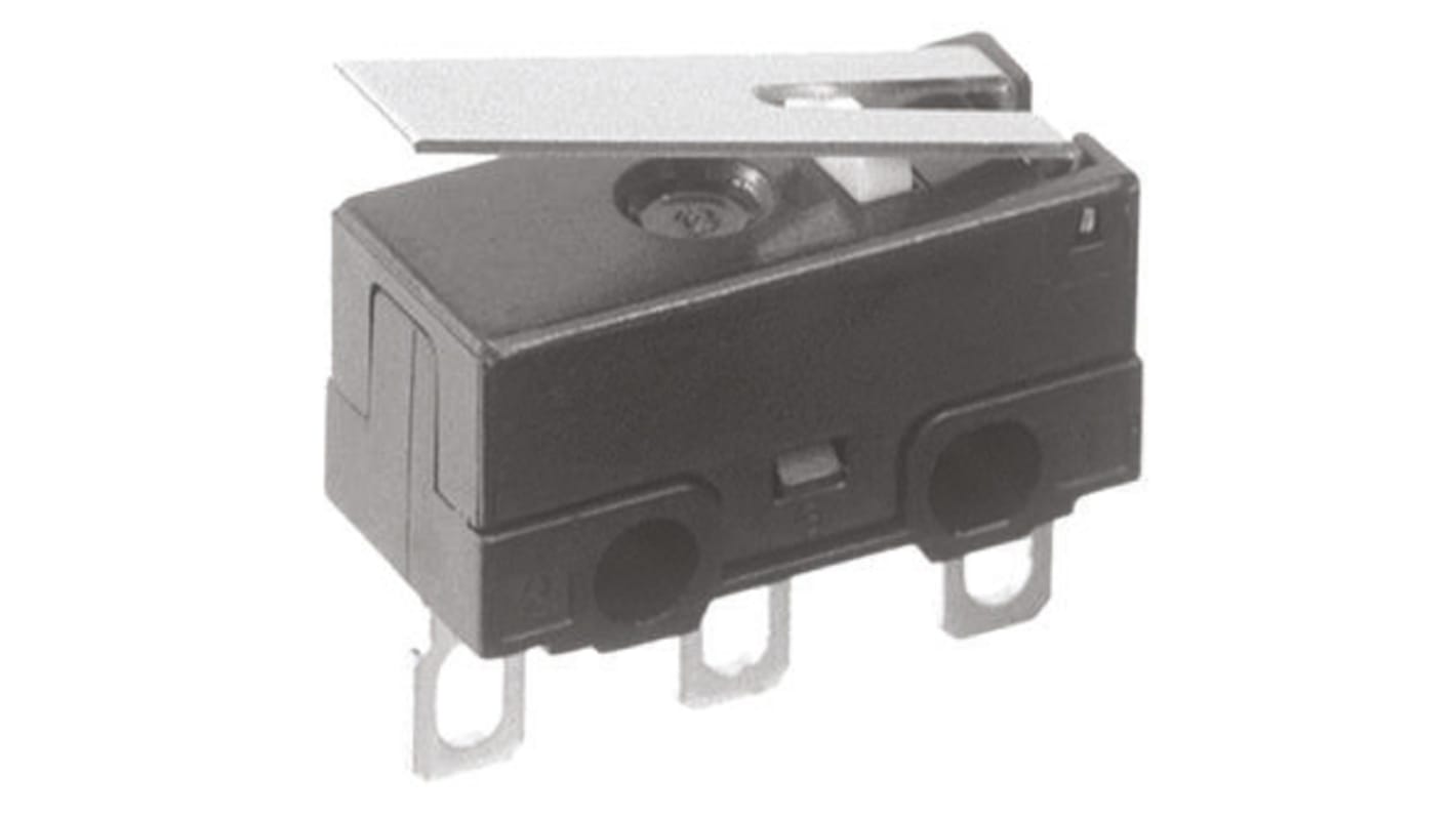 Panasonic Hinge Lever Microswitch, Solder Terminal, 1 A @ 30 V dc, SPDT