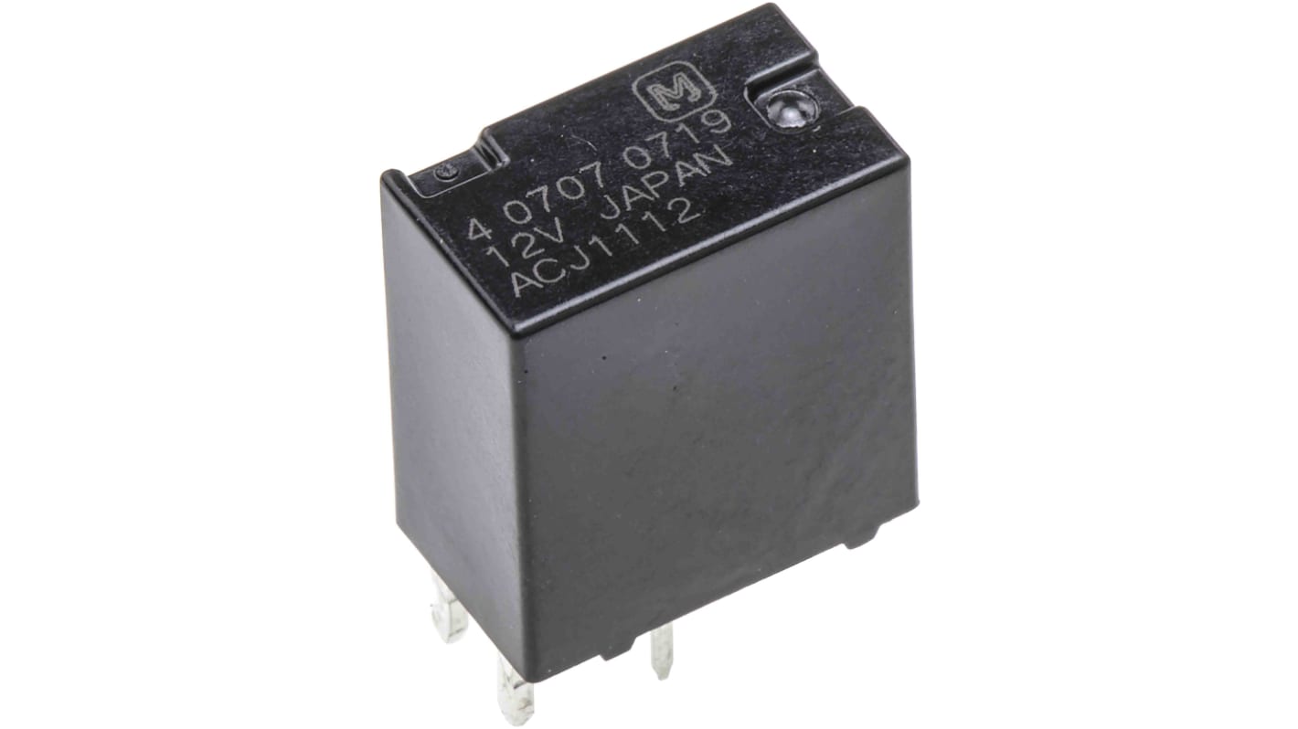 Panasonic ACJ Kfz-Relais 12V dc 800mW 180Ω 1-poliger Wechsler