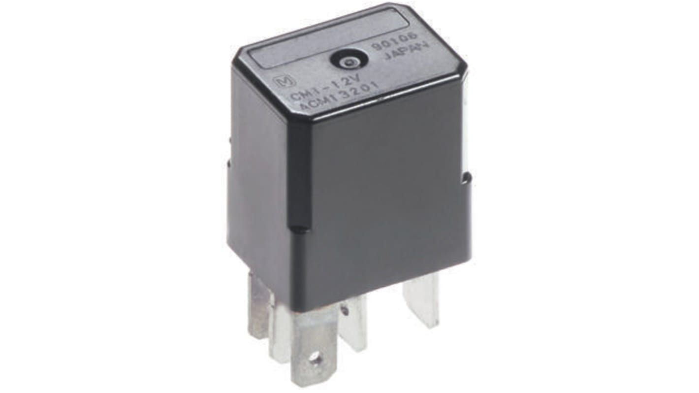 CM1R12V Panasonic Plug In Automotive Relay, 12V dc Coil Voltage, 1A
