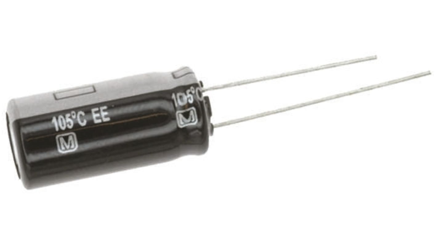 Panasonic 82μF Aluminium Electrolytic Capacitor 200V dc, Radial, Through Hole - EEUEE2D820S