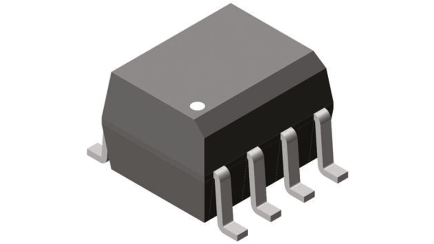 Vishay, VOD223T DC Input Darlington Output Dual Optocoupler, Surface Mount, 8-Pin SOIC