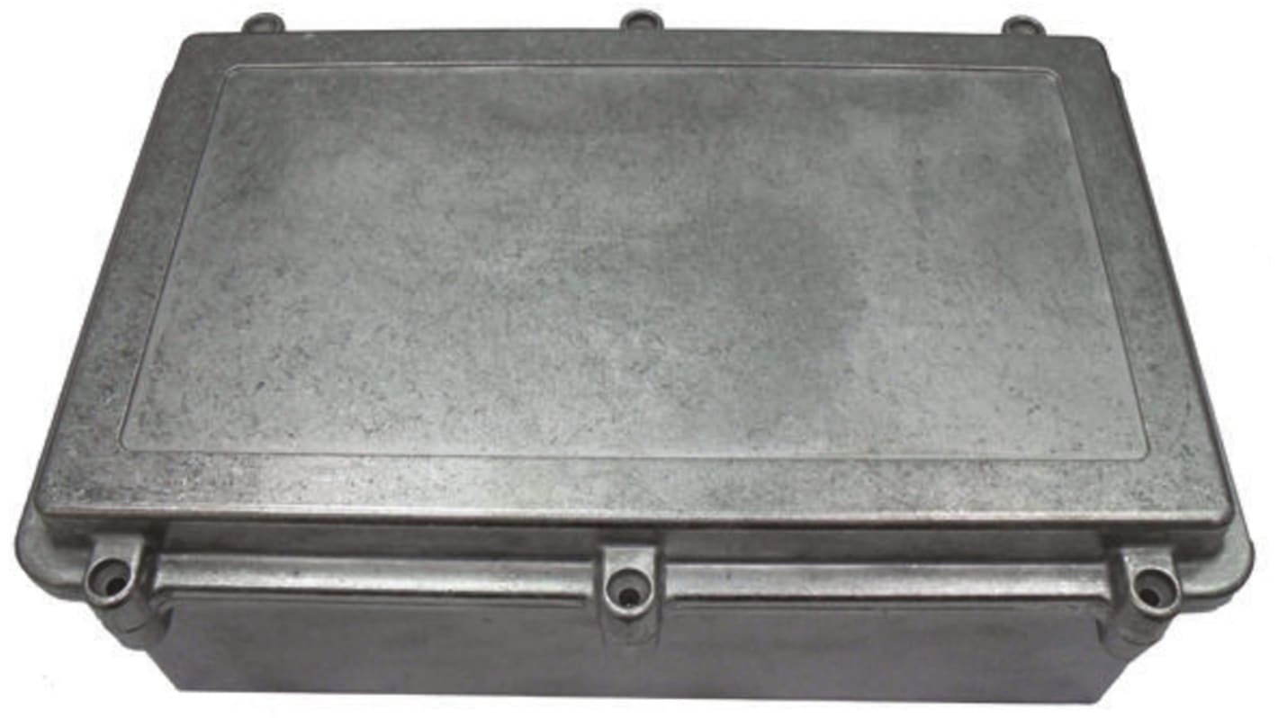 Caja RS PRO de Aluminio Presofundido Plateado, 274 x 173 x 100mm, IP67, Apantallada