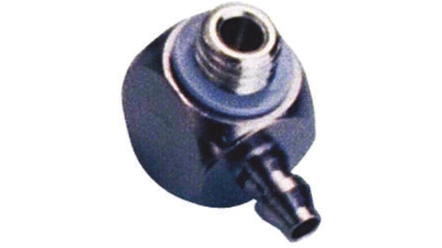 SMC M Series Elbow Threaded Adaptor, M5 Male to Barbed 4 mm, Threaded-to-Tube Connection Style