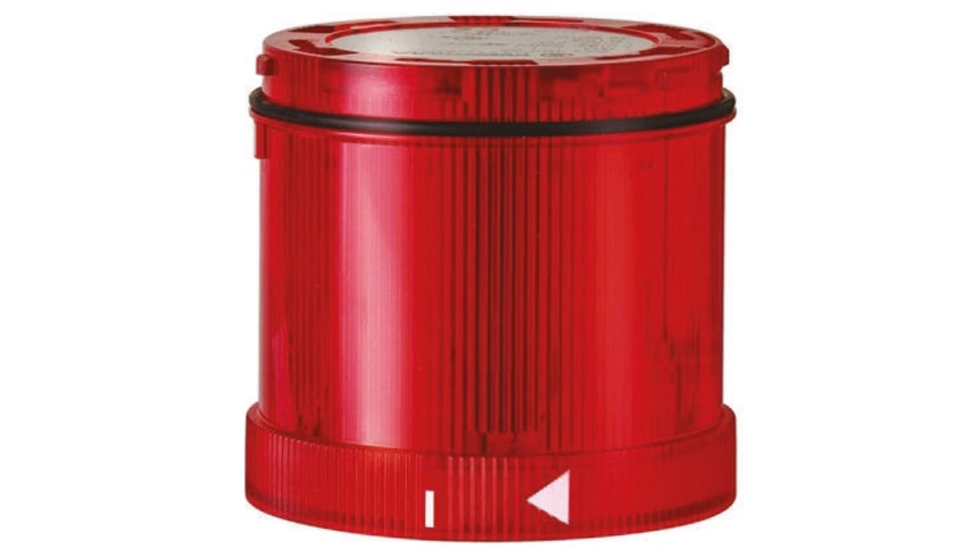 Werma 644 Series Red Steady Effect Beacon Unit, 24 V dc, LED Bulb, DC, IP65