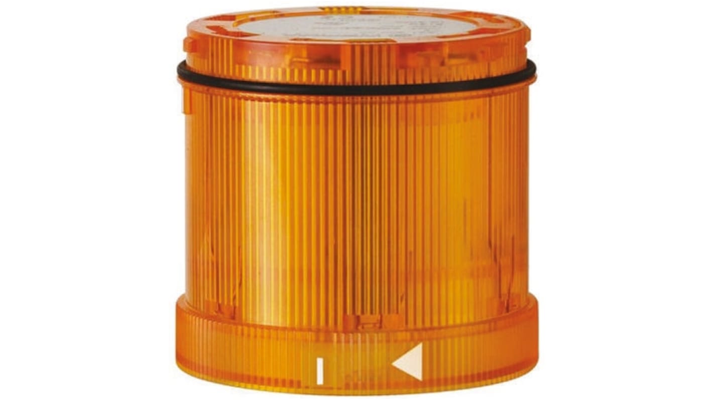 Werma 644 Series Yellow Steady Effect Beacon Unit, 24 V dc, LED Bulb, DC, IP65