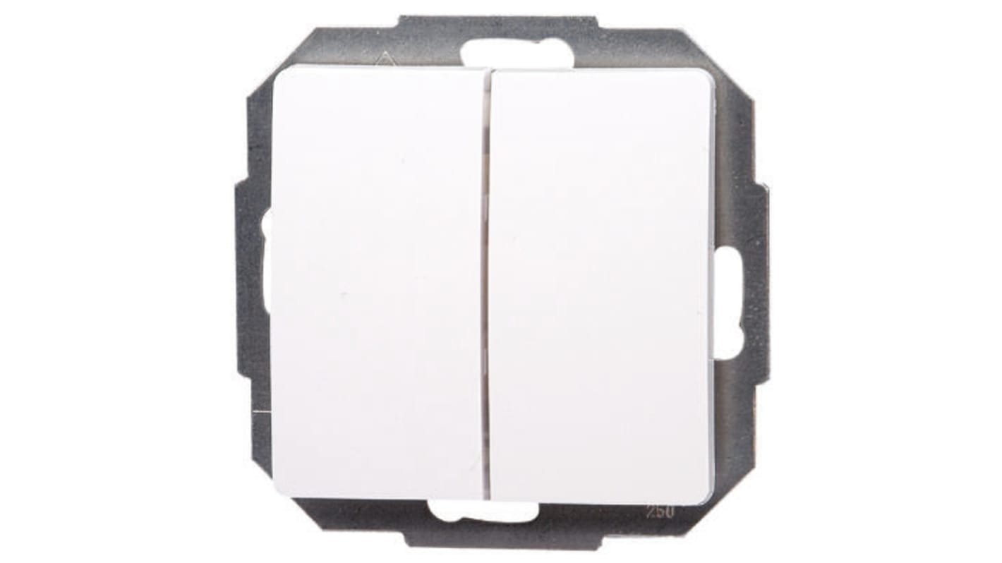 650502062 10 A Flush Mount Light Switch, 250 V ac RS