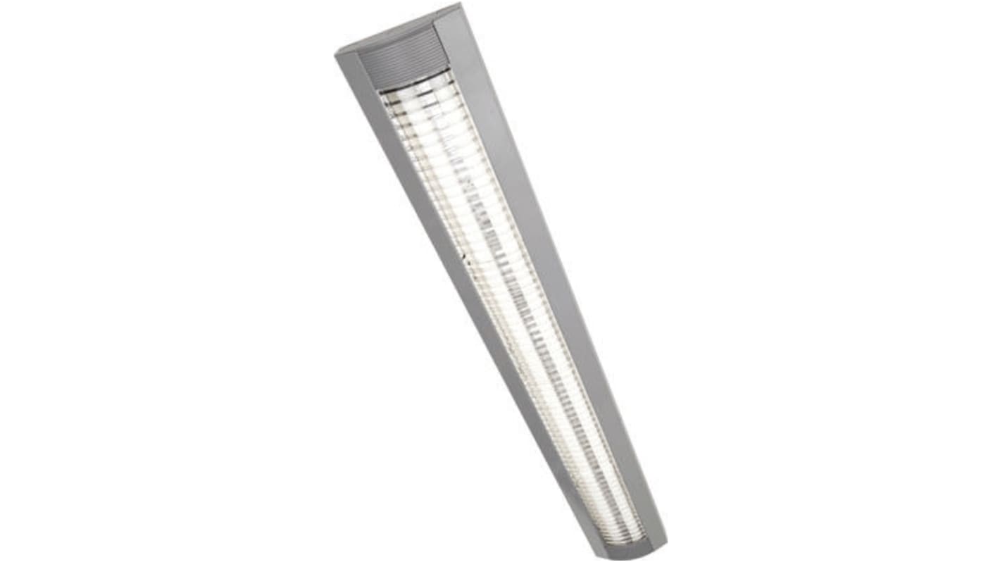 Luminaria lineal Knightsbridge, Montaje Superficial, 230 V, 58 W, 2 tubos, Fluorescente, 1,61 m x 180 mm, IP20