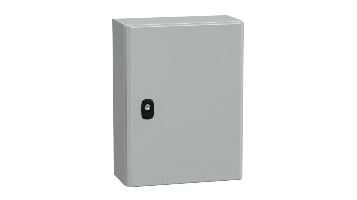 Caja de pared Schneider Electric Spacial S3D de Acero Gris, con placa de montaje, 400 x 300 x 150mm, IP66