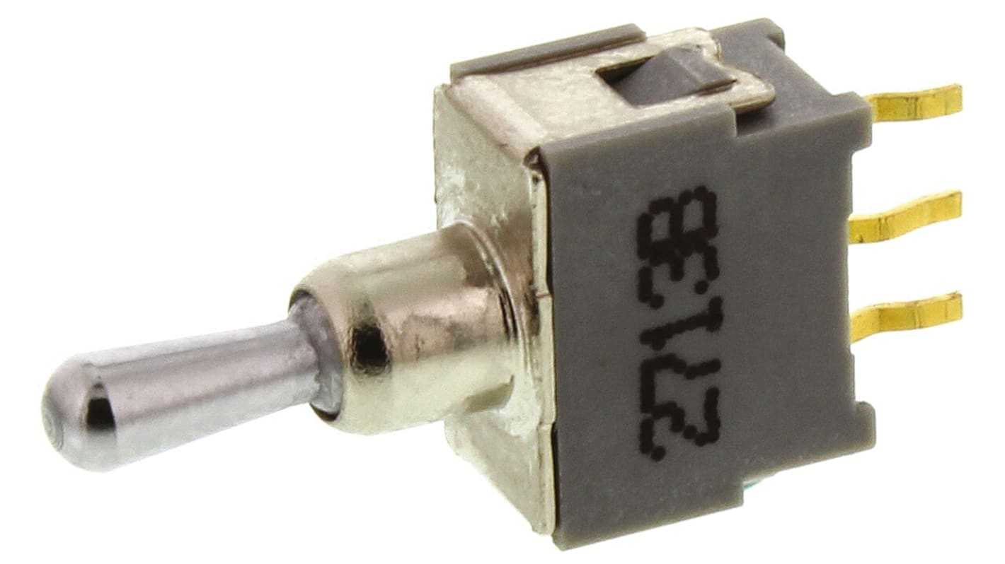 KNITTER-SWITCH Toggle Switch, PCB Mount, On-Off-On, SPDT, Through Hole Terminal, 48V