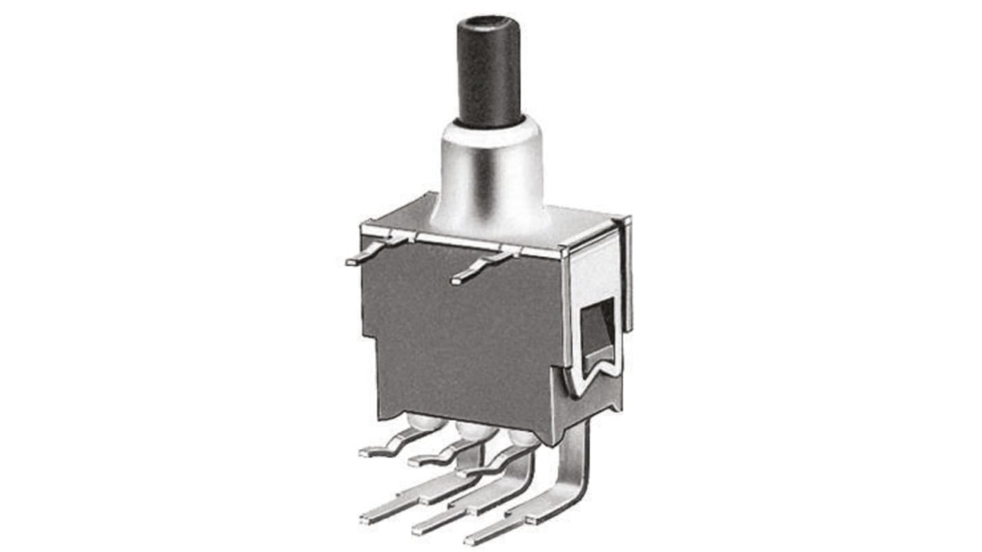 APE 2FRA KNITTERSWITCH Miniature Push Button Switch, Momentary, PCB