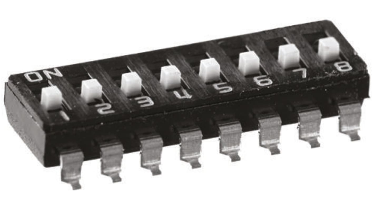 KNITTER-SWITCH 8 Way Surface Mount DIP Switch 8P-NO