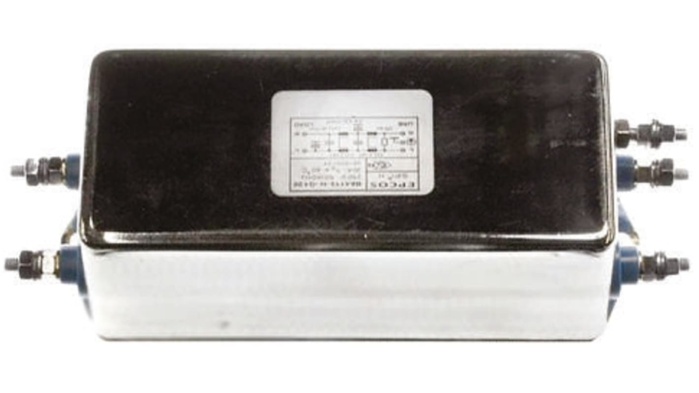 EPCOS B84113H EMV-Filter, 250 V ac/dc, 20A, Gehäusemontage, Schraub, 1-phasig 1,73 mA / 50 → 60Hz Two Stage