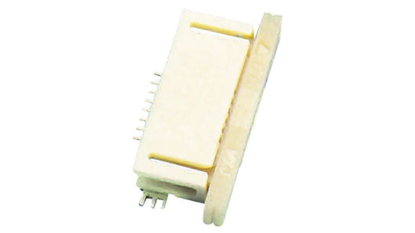Conector FPC hembra Ángulo de 90° Molex serie Easy-On de 15 vías, paso 0.5mm, 1 fila, para soldar