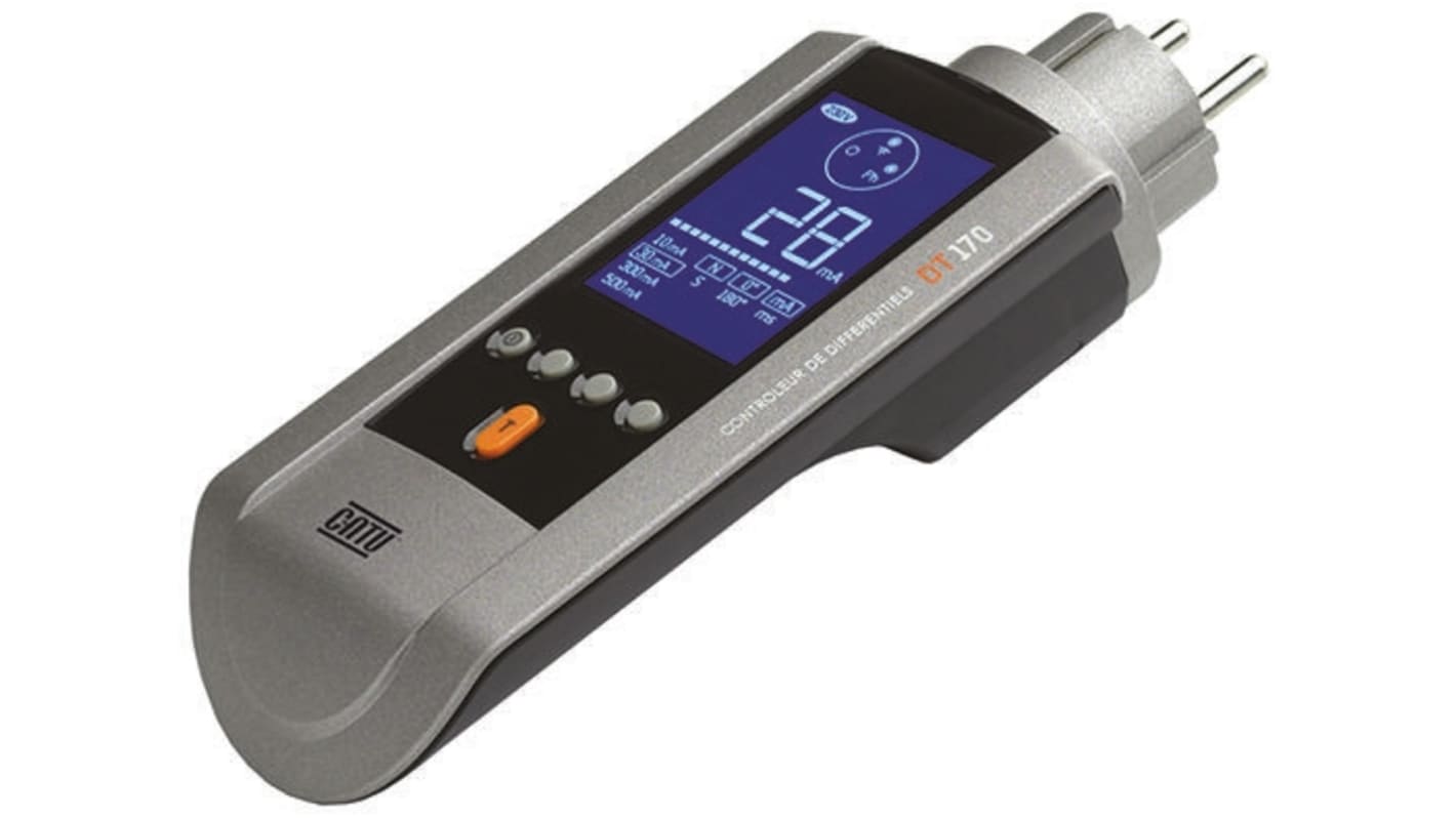 Tester di terra Catu DT-170, display LCD, Cert. ISO