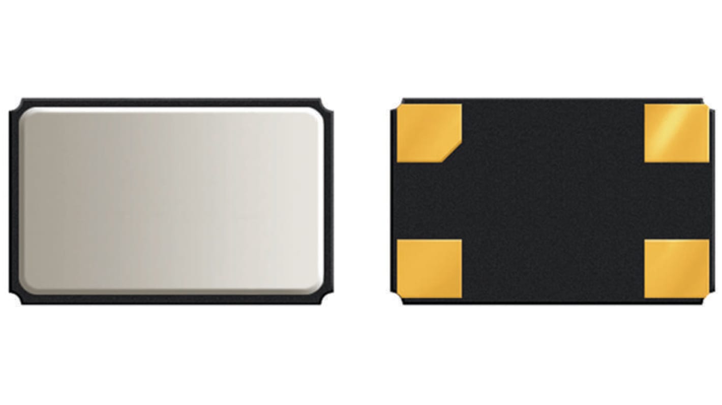 QANTEK 12MHz Quarz, Oberflächenmontage, ±10ppm, 12pF, B. 2.5mm, H. 0.75mm, L. 3.2mm, SMD, 4-Pin