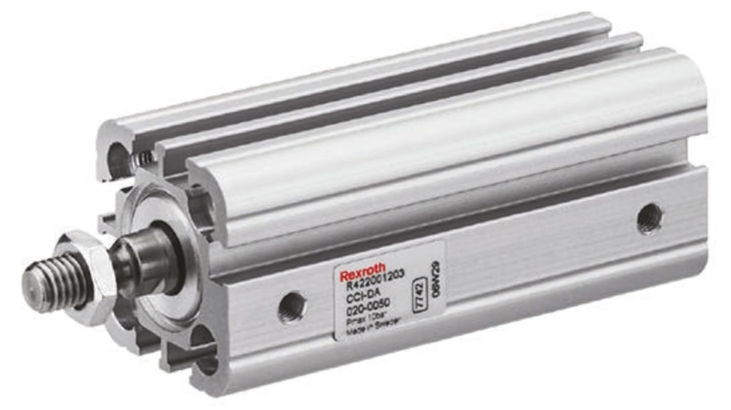 Aventics Pneumatic Compact Cylinder - 25mm Bore, 30mm Stroke, CCI Series, Double Acting