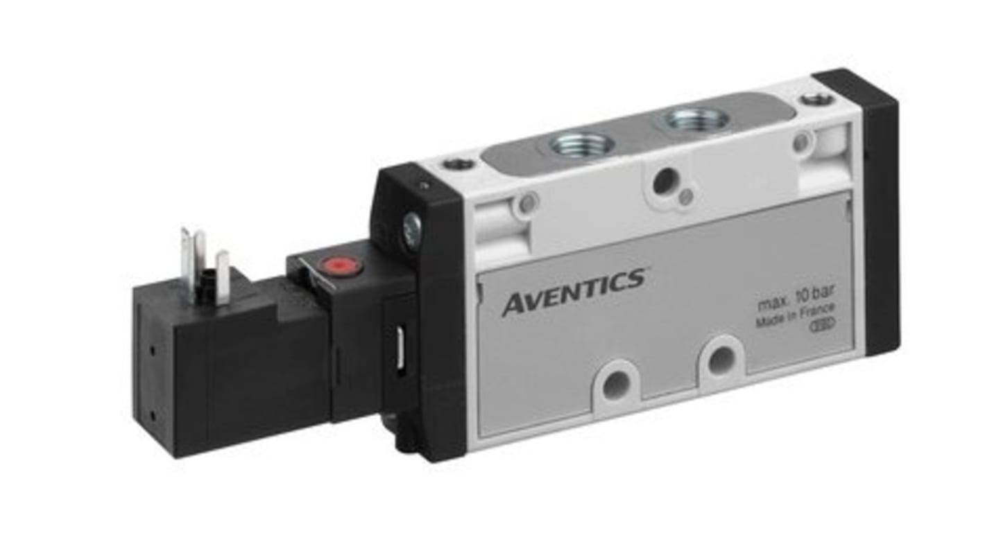 Aventics Pneumatiske solenoidventiler, serie TC08, G 1/8, 5/2, Trykluft/trykluft, Manifold, 800l/min