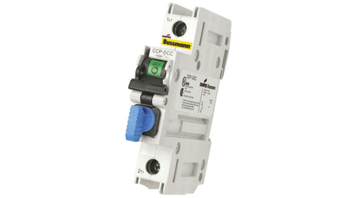 Eaton 30A Rail Mount Fuse Holder for 10 x 38mm Fuse, 1P, 80V dc