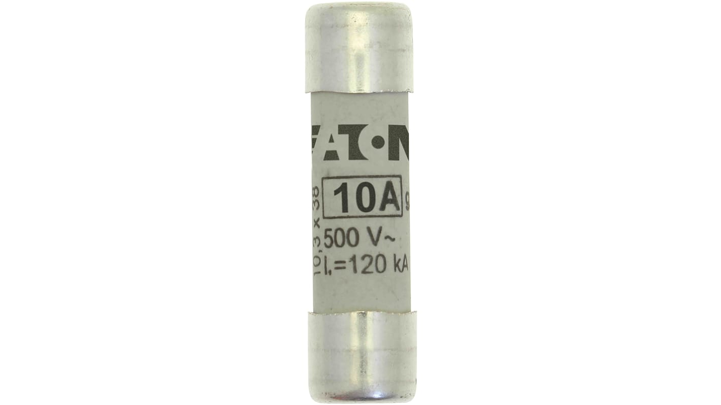 Fusible de cartucho cerámico Eaton, 500V ac, 10A, 10 x 38mm