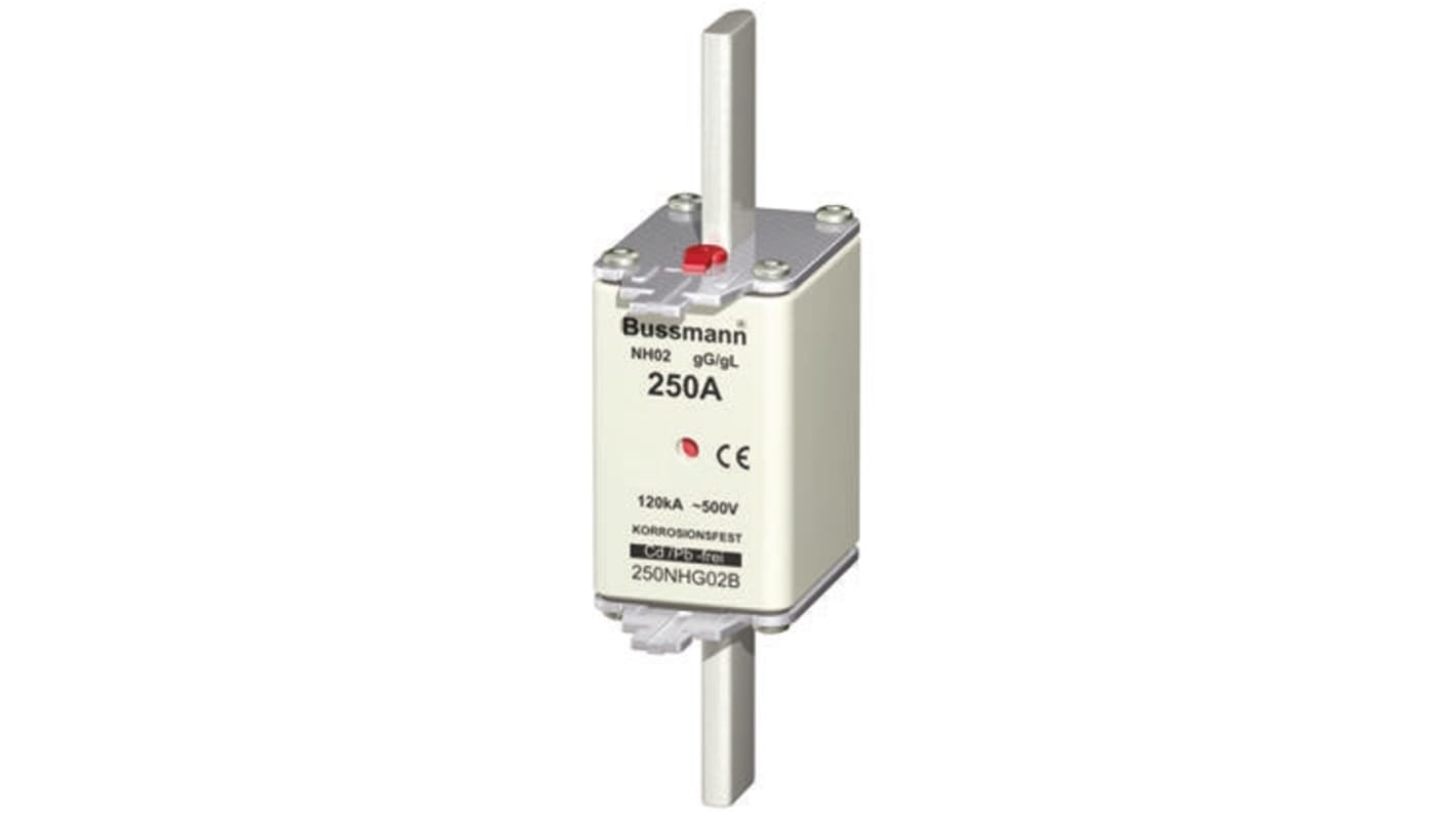 Eaton 250A Centred Tag Fuse, NH02, 500V ac