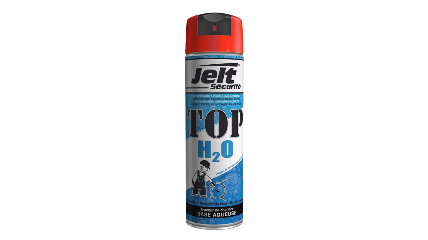 Peinture aérosol Jelt TOP H2O™, Rouge Fluorescent, 500ml