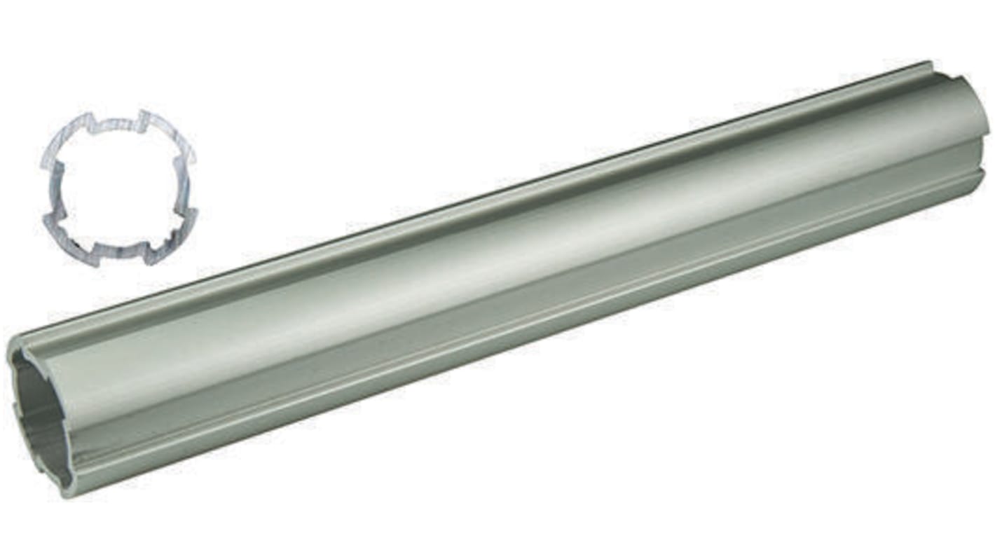 Bosch Rexroth Silver Aluminium Round Tube, 2000mm Length, Dia. 28mm, Series EcoShape