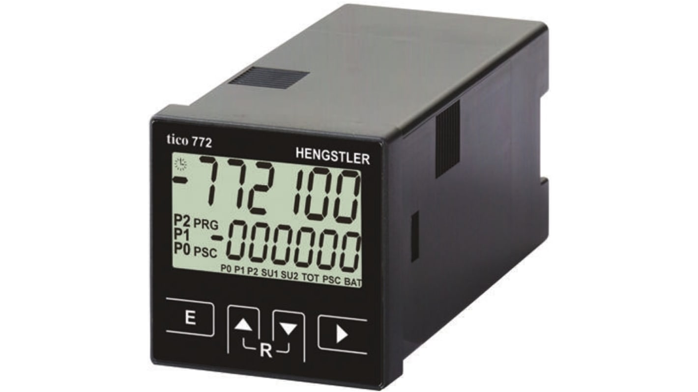 Hengstler カウンタ LCD 60kHz 6 パネル取り付け TICO 772シリーズ 0 772 102