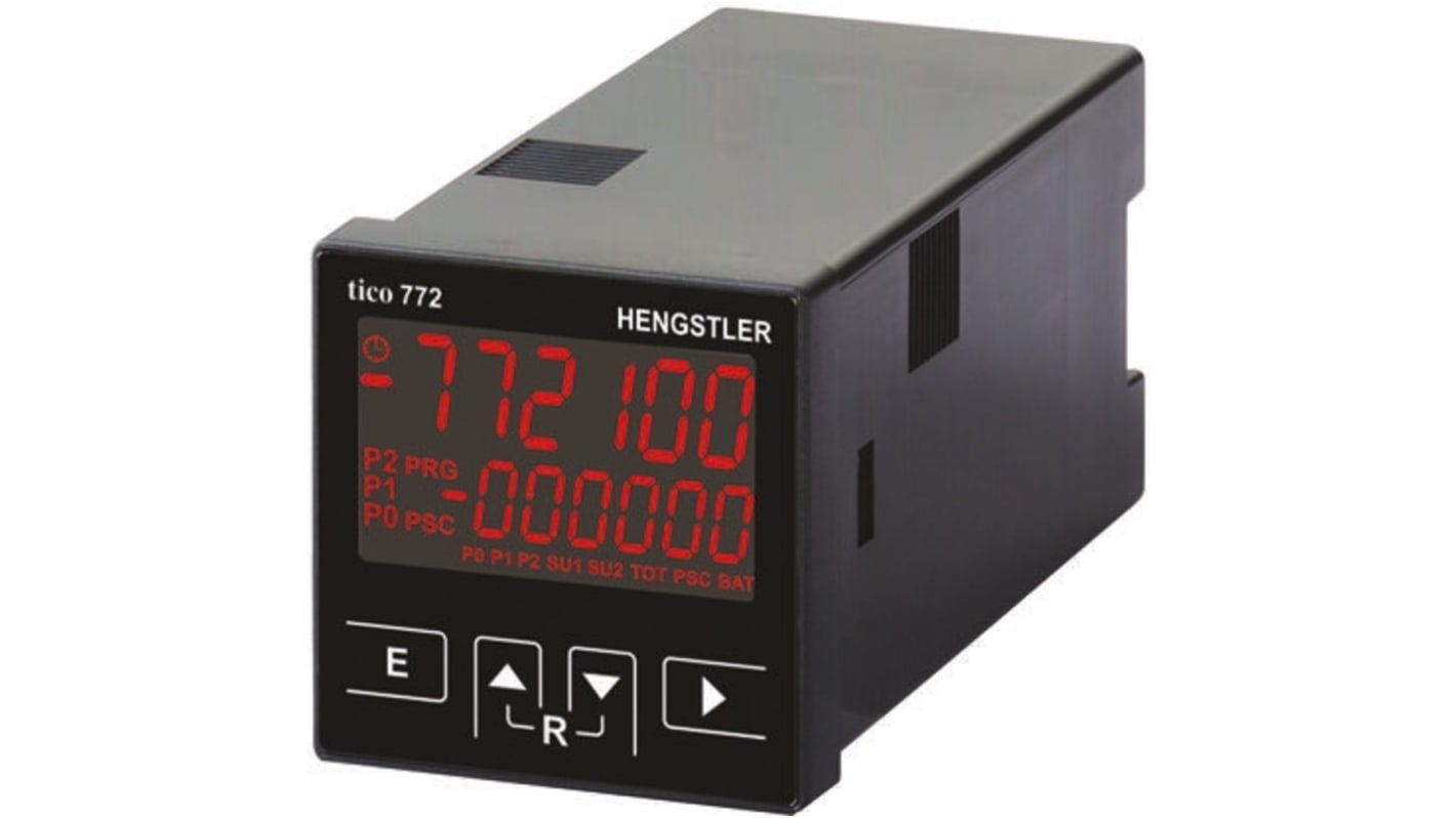 Contatore Hengstler, Minuti, Secondi, 60kHz, display LCD 6 cifre, 12 → 30 V c.c.