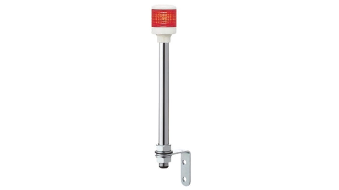 Schneider Electric Harmony XVC4 Series Red Signal Tower, 1 Lights, 24 V ac/dc, Tube Mount