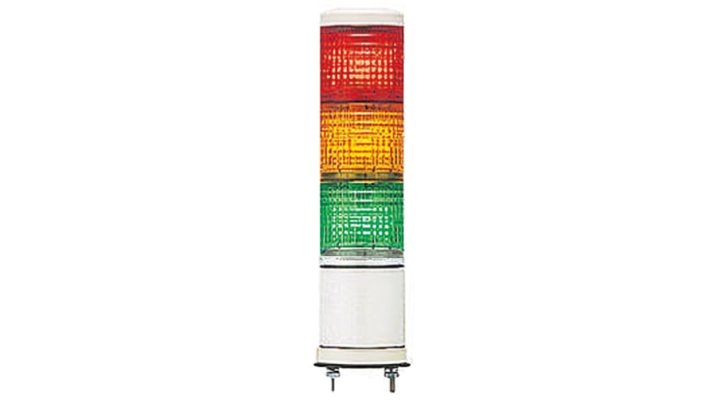 Schneider Electric Harmony XVC6 Series Red/Green/Amber Signal Tower, 3 Lights, 24 V ac/dc, Surface Mount