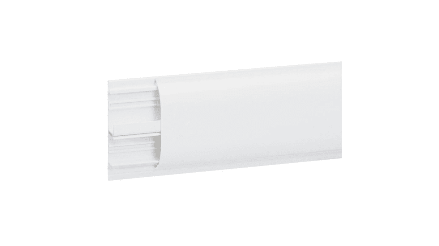 Legrand White Skirting Trunking, W80 mm x D20mm, L2m, PVC