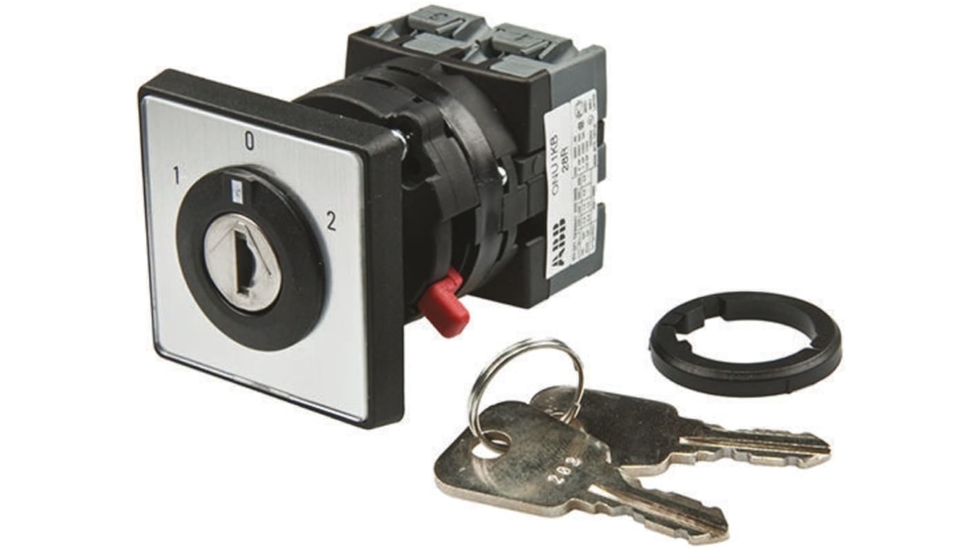 1SCA022532R7740 ABB, SP 3 Position 60° Rotary Cam Switch, 600 V, 25 A