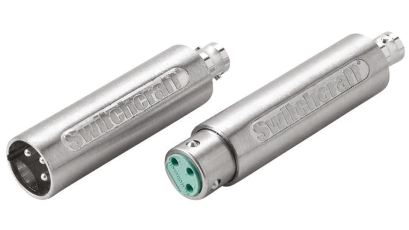 Switchcraft AV Adapter, Male XLR to Female BNC