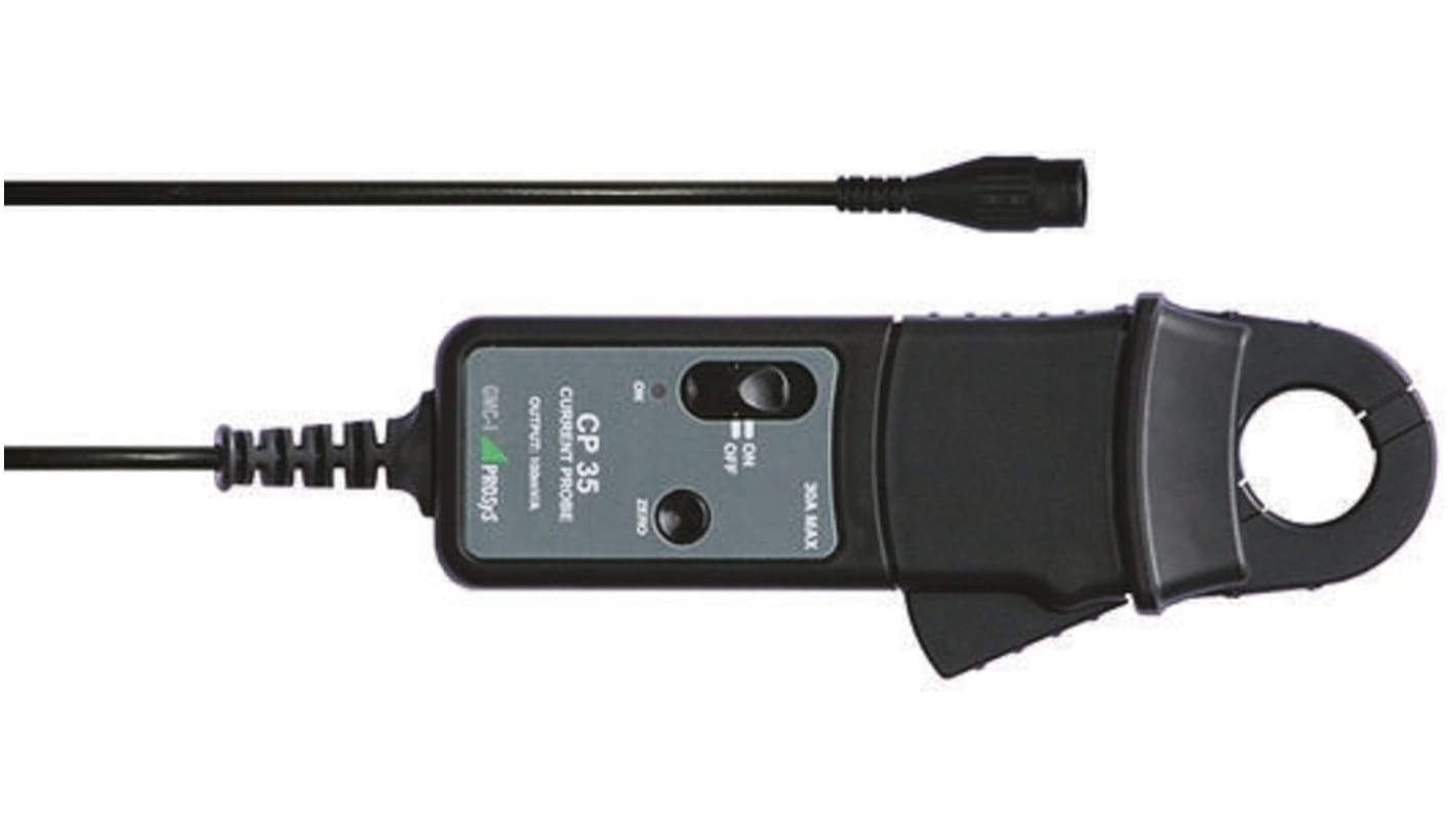 GMC-I Prosys CP- 35 Current Clamp, 30A DC Max, AC/DC Adapter, 30A ac AC Max, Current Output - RS Calibrated