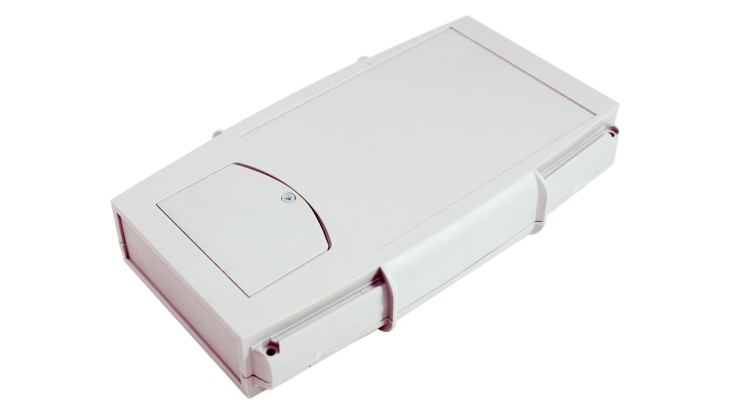 CAMDENBOSS 66 Series Grey ABS Handheld Enclosure, Integral Battery Compartment, IP65, 200 x 120 x 35mm