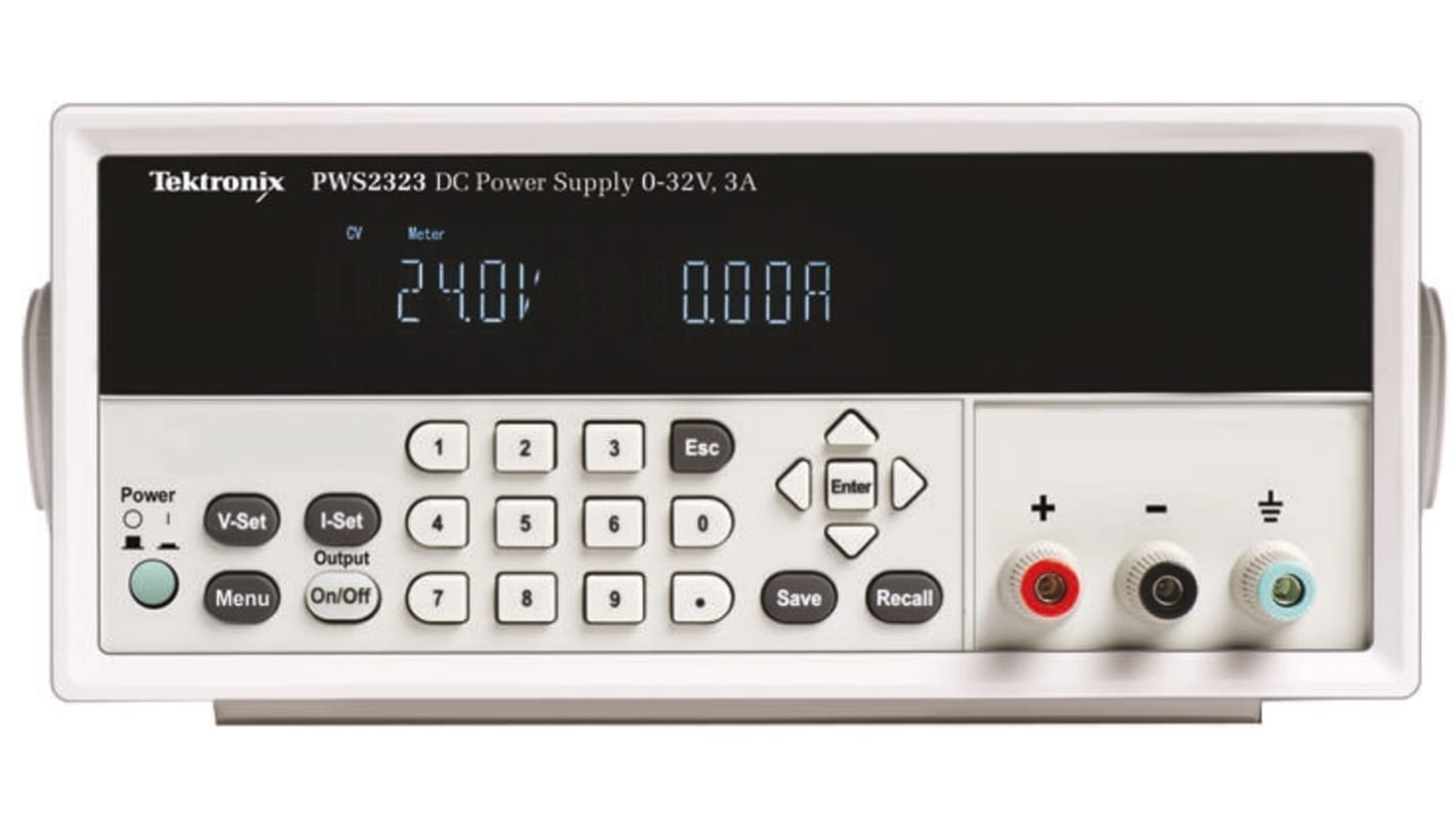 Tektronix Digital Bench Power Supply, 0 → 32V dc, 0 → 6A, 1-Output - UKAS Calibrated