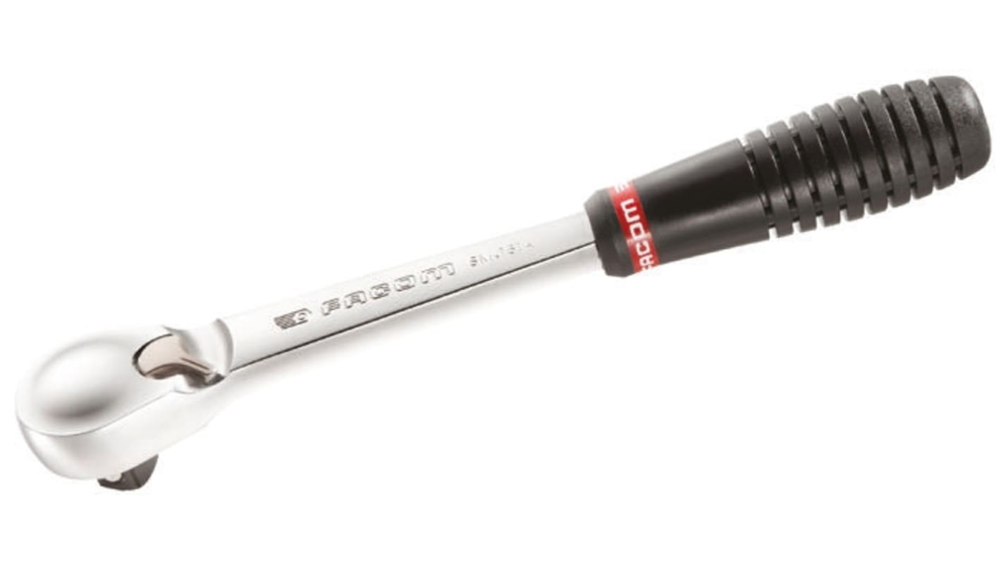 Facom 1/2 in Square Socket Wrench with Ratchet Handle, 259.5 mm Overall