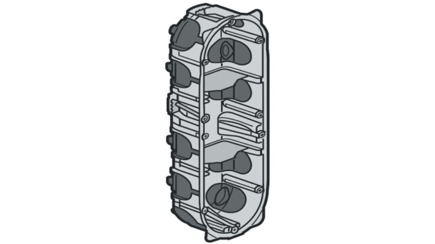 Caja de conexiones Legrand 0 800 23, 3 Módulos, Plástico