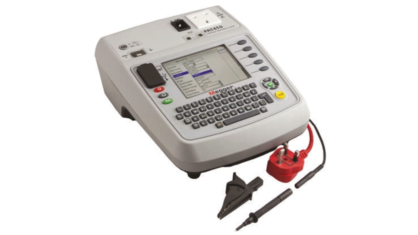 Megger PAT410 Portable Appliance Tester, Class I, Class II Test Type