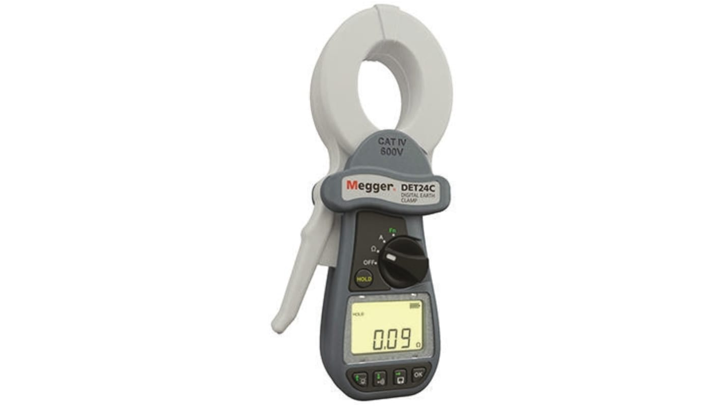 Megger DET24C Earth Tester, 1500Ω CAT IV 600 V RS Calibration