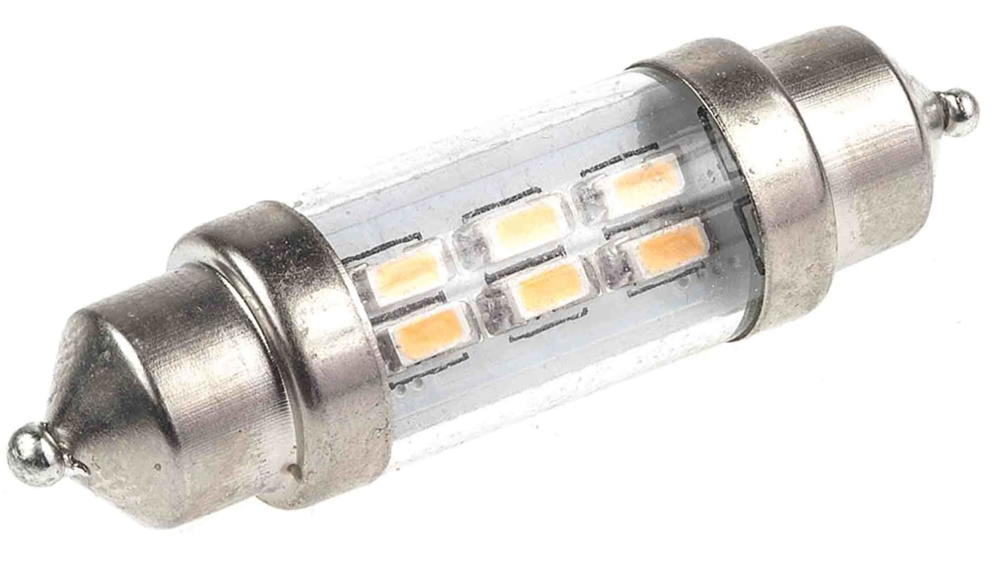 JKL Components LED Car Bulb, Cool White, Festoon shape