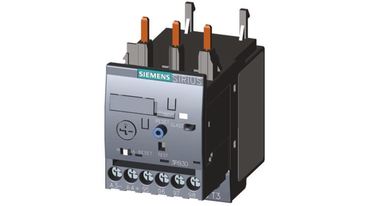 Siemens 3RB Solid State Overload Relay 1NO + 1NC, 10 → 40 A F.L.C, 40 A Contact Rating, 18.5 kW, 3P, SIRIUS