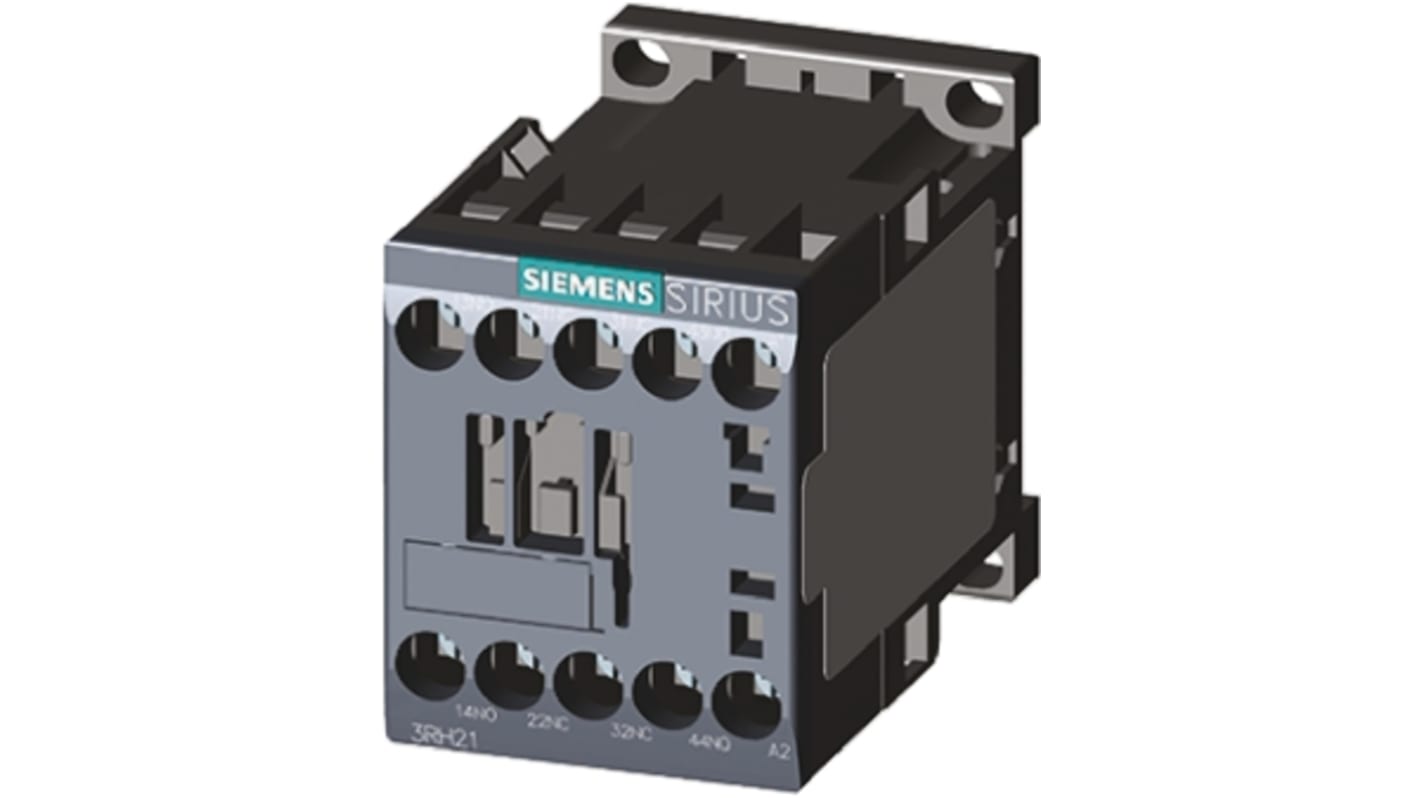 Contattore Siemens, serie 3RT2, 3 poli, 3 NA, 7 A, 3 kW, bobina 24 V c.a.