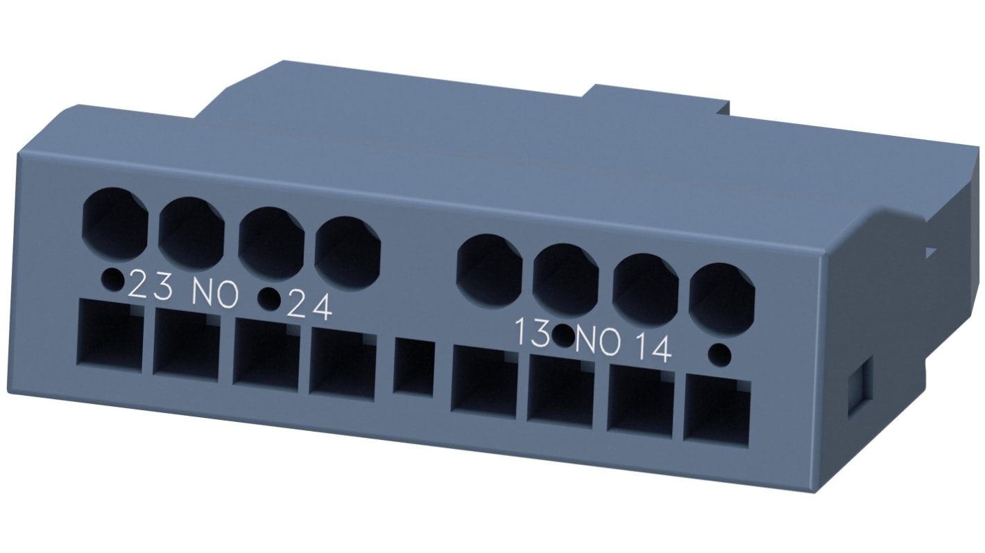 Siemens Hilfskontakt 2-polig SIRIUS, 2 Schließer Steckbar mit Federkraft-Anschluss Anschluss 1 A dc, 2,5 A ac, 60 V dc,