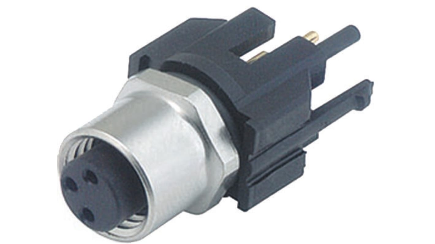 Conector circular Binder macho serie 718 de 3 vías hembra, Montaje en Panel, IP65, IP67